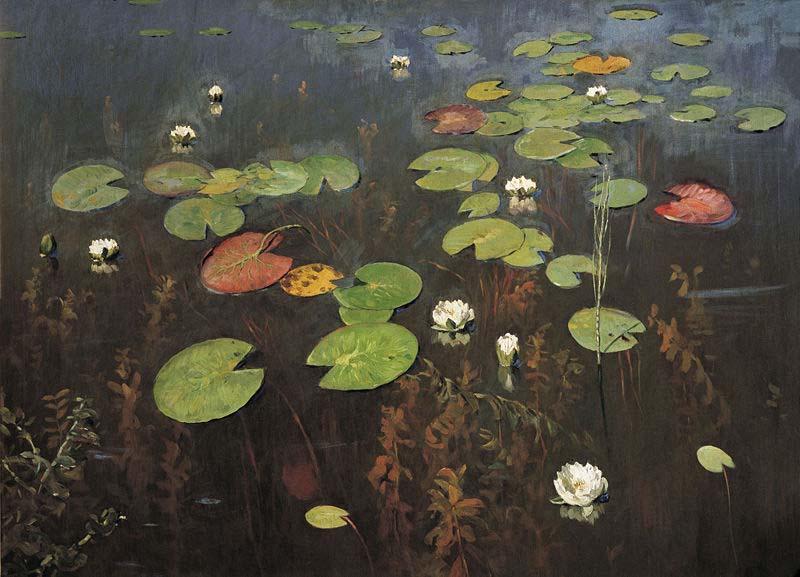 Isaac Levitan Water lilies oil painting image
